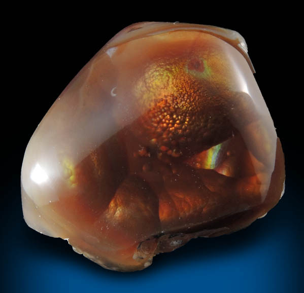 Quartz var. Fire Agate from Calvillo, Aguascalientes, Mexico