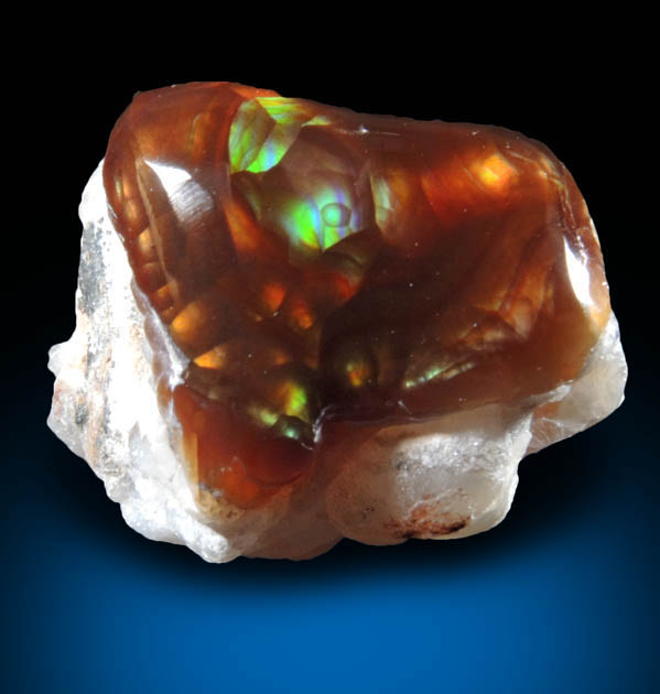 Quartz var. Fire Agate from Calvillo, Aguascalientes, Mexico