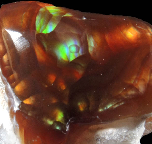 Quartz var. Fire Agate from Calvillo, Aguascalientes, Mexico