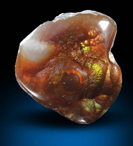 Quartz var. Fire Agate from Calvillo, Aguascalientes, Mexico