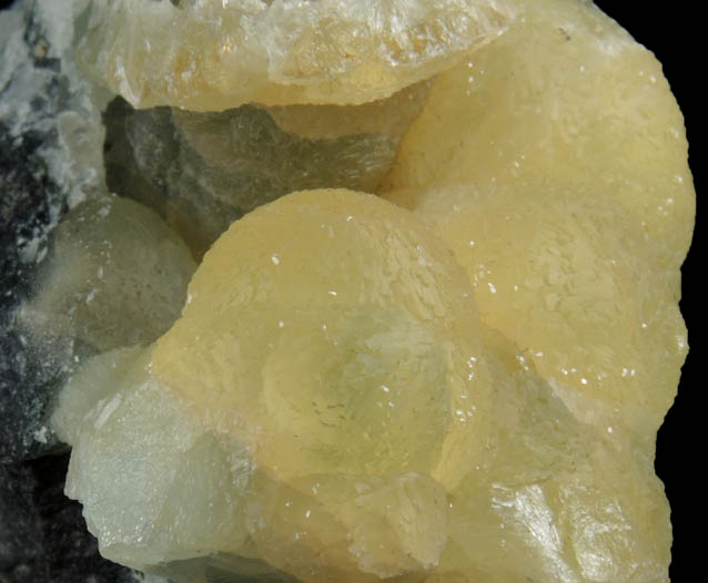 Prehnite from O and G Industries Southbury Quarry, Southbury, New Haven County, Connecticut