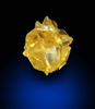 Diamond (0.16 carat fancy-yellow cavernous crystal) from Mbuji-Mayi (Miba), 300 km east of Tshikapa, Democratic Republic of the Congo