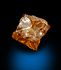 Diamond (0.51 carat fancy intense-yellow cavernous crystal) from Mbuji-Mayi (Miba), 300 km east of Tshikapa, Democratic Republic of the Congo