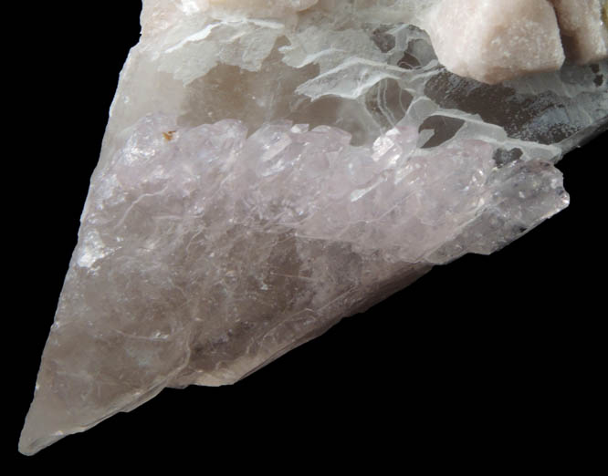 Quartz var. Rose Quartz Crystals from Mount Mica Quarry, Paris, Oxford County, Maine