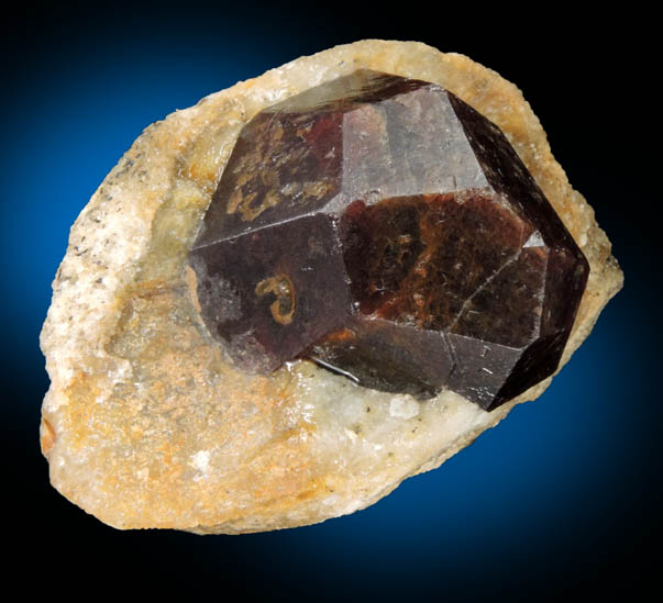 Almandine Garnet in Quartz nodule from Serrote Redondo, near Pedra Lavrada, Paraiba, Brazil