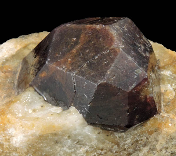 Almandine Garnet in Quartz nodule from Serrote Redondo, near Pedra Lavrada, Paraiba, Brazil