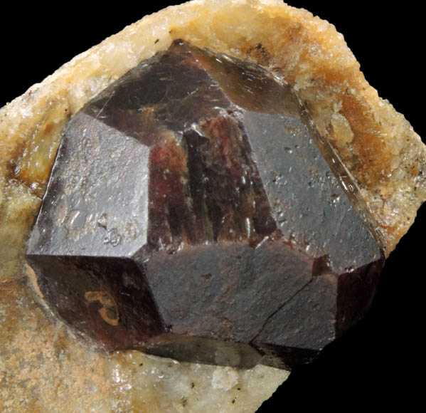 Almandine Garnet in Quartz nodule from Serrote Redondo, near Pedra Lavrada, Paraiba, Brazil