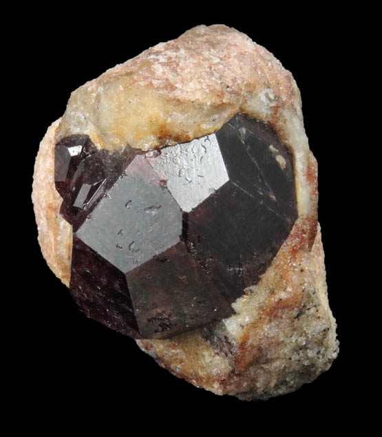 Almandine Garnet in Quartz nodule from Serrote Redondo, near Pedra Lavrada, Paraiba, Brazil