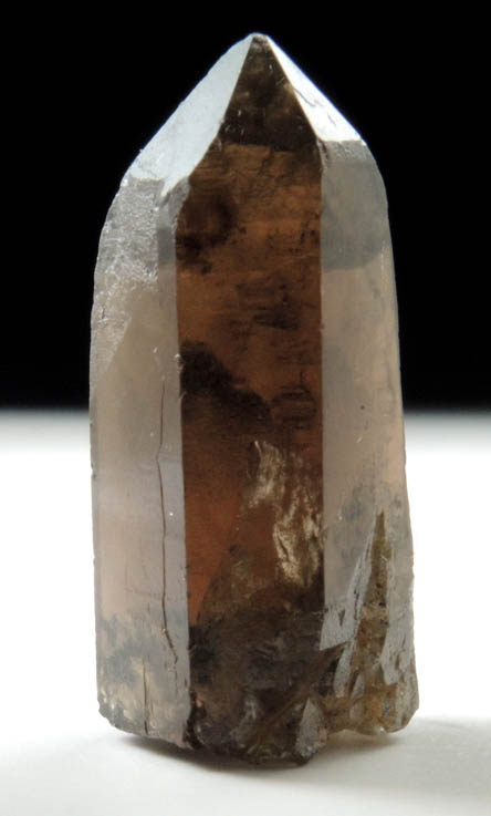 Quartz var. Smoky Quartz from Birch Hill Quarry, 2.7 km SW of North Conway, Carroll County, New Hampshire