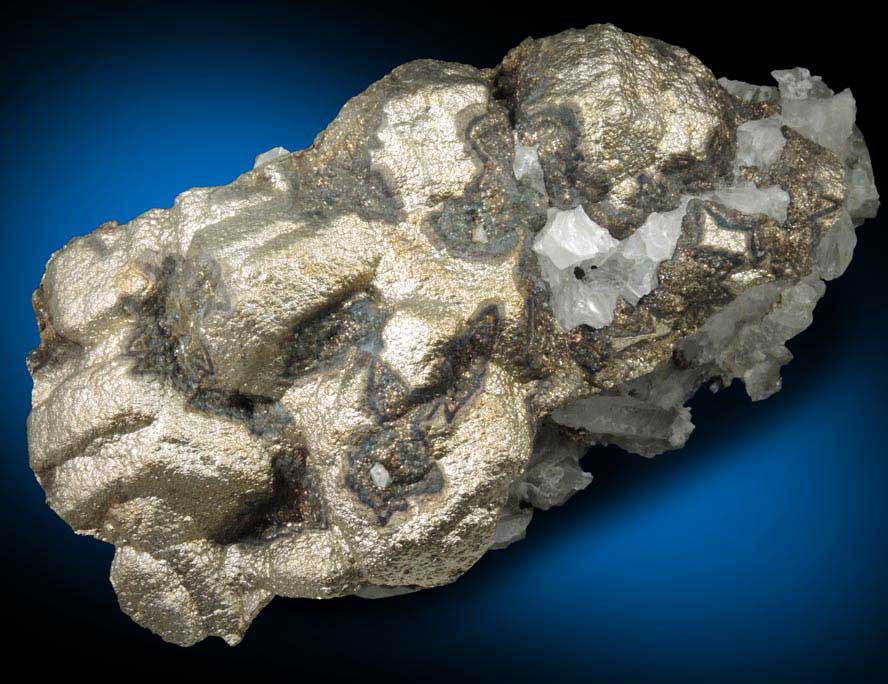 Pyrite pseudomorphs after Calcite over Quartz from Trepca Stan Terg Mine, Trepca District, 10 km east of Kosozska Mitrovica, Kosovo