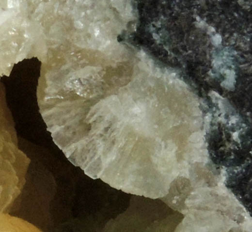 Prehnite with Goethite from O and G Industries Southbury Quarry, Southbury, New Haven County, Connecticut