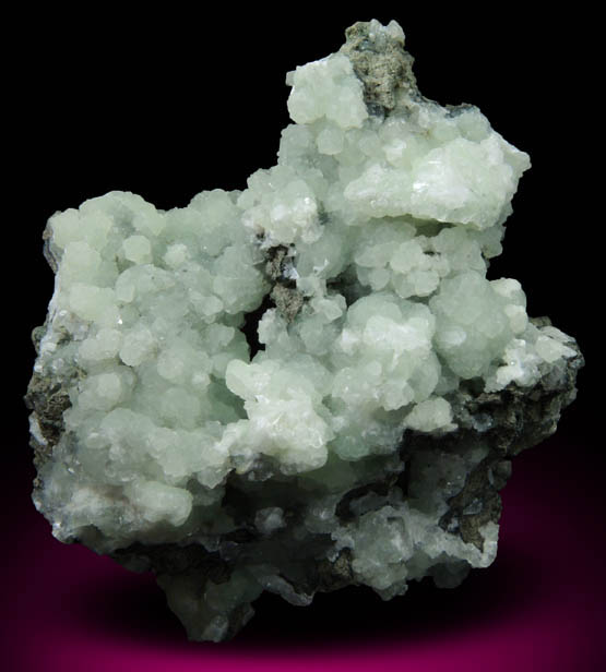 Prehnite with Calcite from O and G Industries Southbury Quarry, Southbury, New Haven County, Connecticut