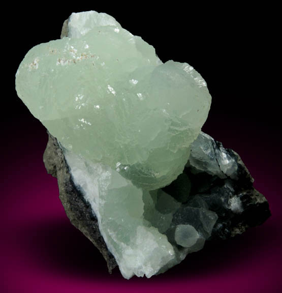 Prehnite from O and G Industries Southbury Quarry, Southbury, New Haven County, Connecticut