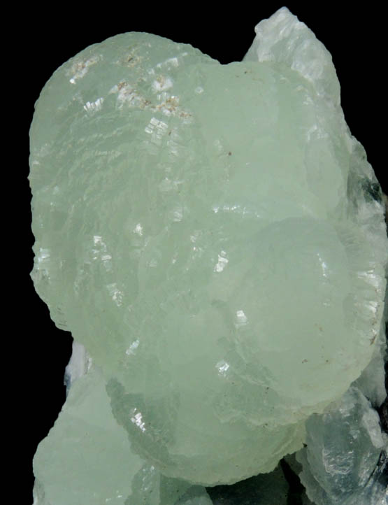 Prehnite from O and G Industries Southbury Quarry, Southbury, New Haven County, Connecticut