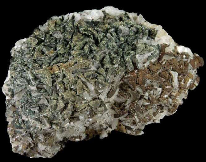 Pyrite and Dolomite over Fluorite from Villabona District, Asturias, Spain