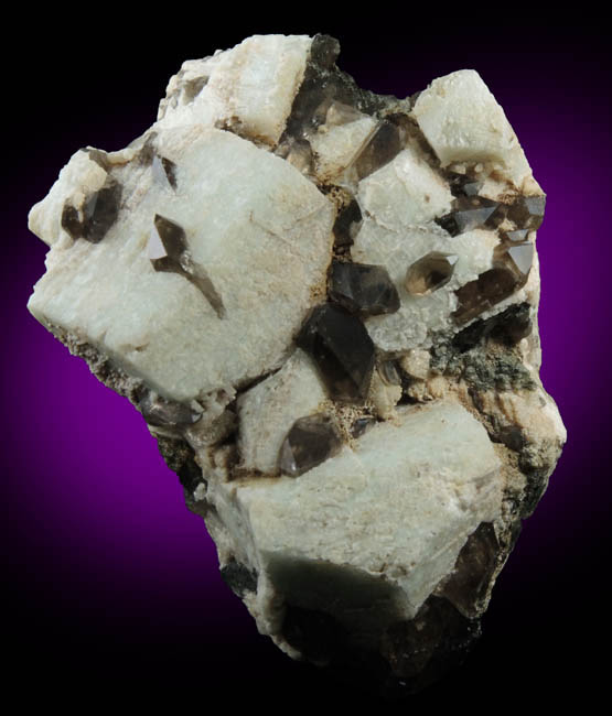 Microcline with Smoky Quartz from Moat Mountain, west of North Conway, Carroll County, New Hampshire