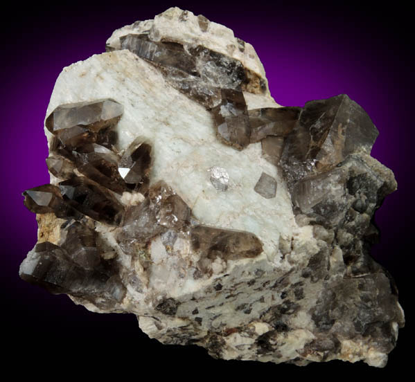 Microcline with Smoky Quartz from Moat Mountain, west of North Conway, Carroll County, New Hampshire