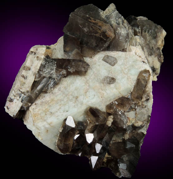 Microcline with Smoky Quartz from Moat Mountain, west of North Conway, Carroll County, New Hampshire