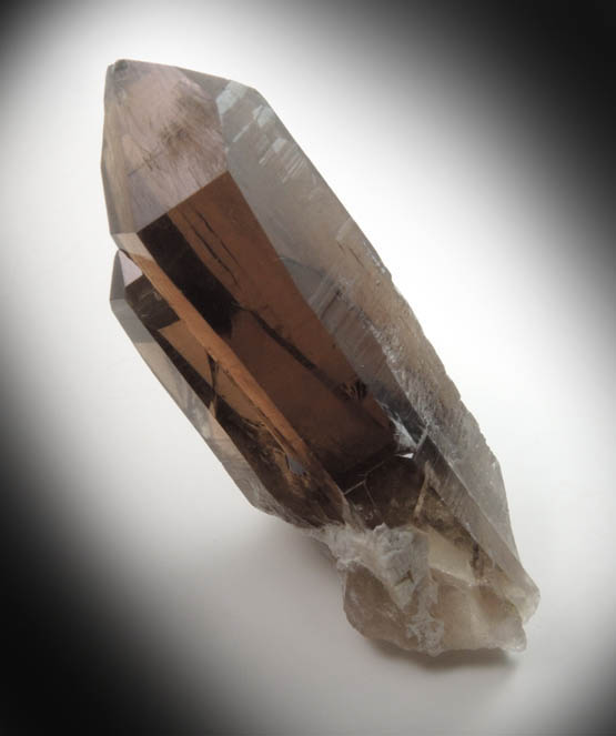 Quartz var. Smoky Quartz (Dauphin Law Twins) from Moat Mountain, west of North Conway, Carroll County, New Hampshire