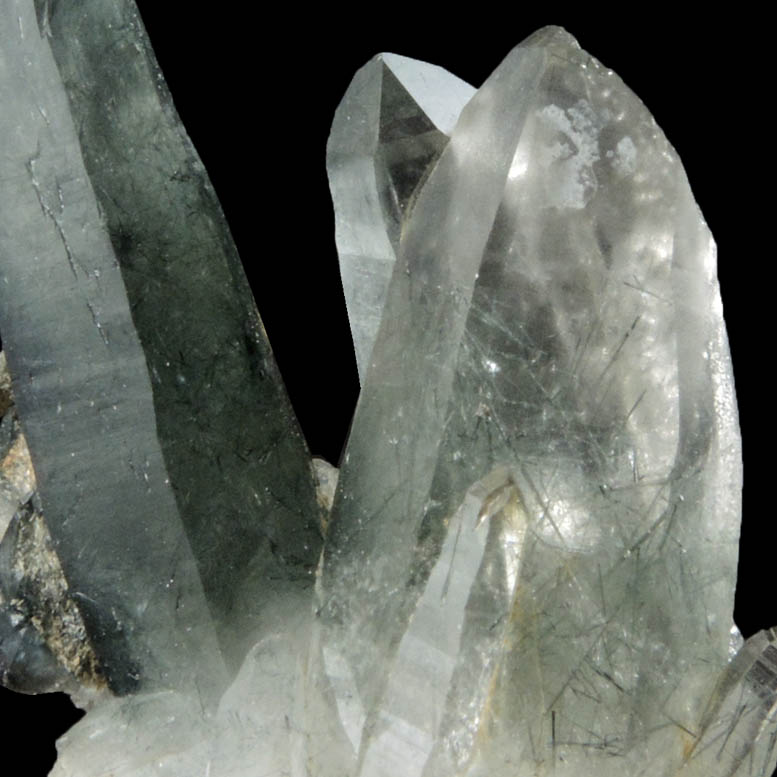 Quartz with Tourmaline inclusions from P. C. Mine, Basin Creek, Jefferson County, Montana