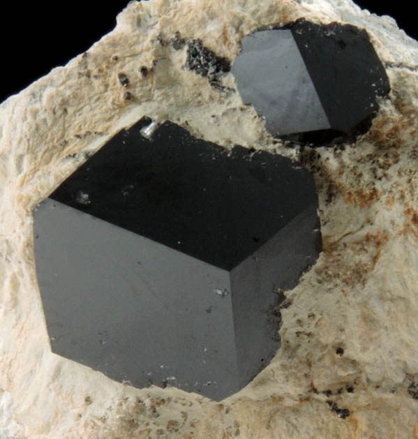 Andradite var. Melanite Garnet from New Idria District, San Benito County, California