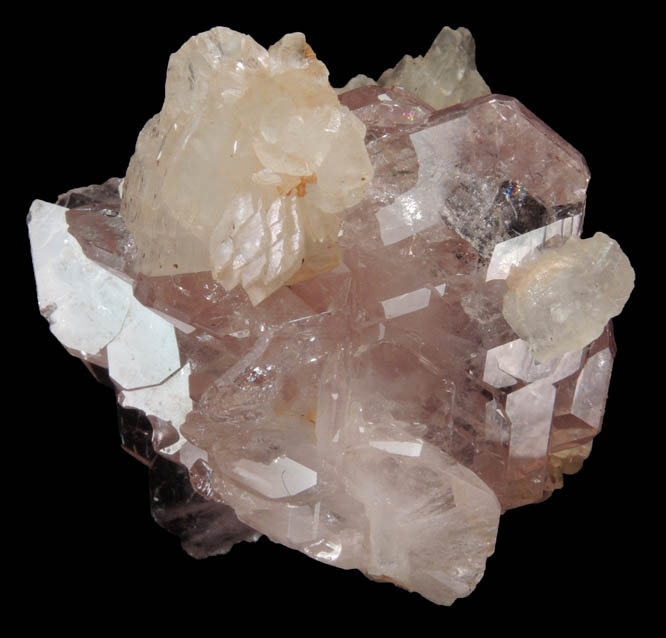 Fluorapatite with Calcite from Furka Tunnel, Wallis (Valais), Switzerland