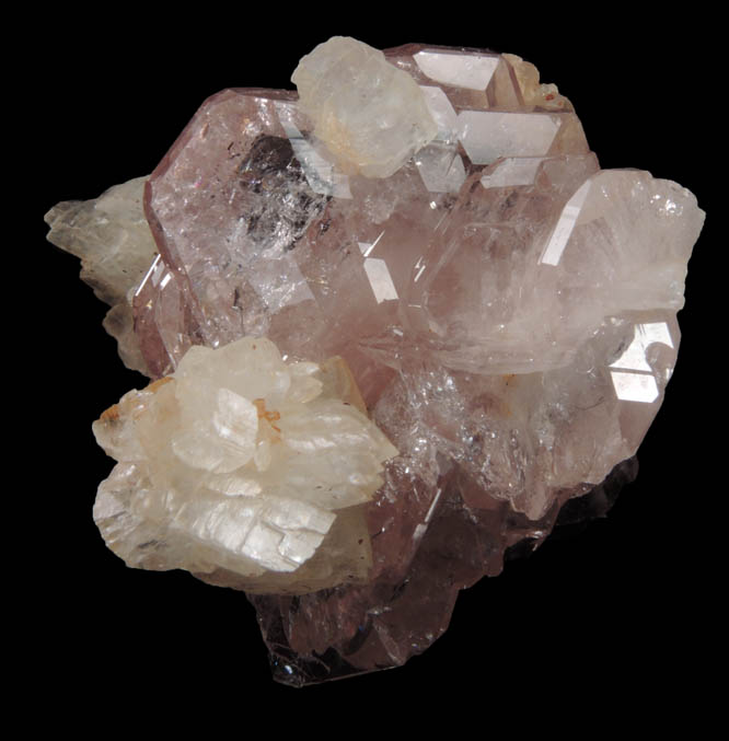 Fluorapatite with Calcite from Furka Tunnel, Wallis (Valais), Switzerland