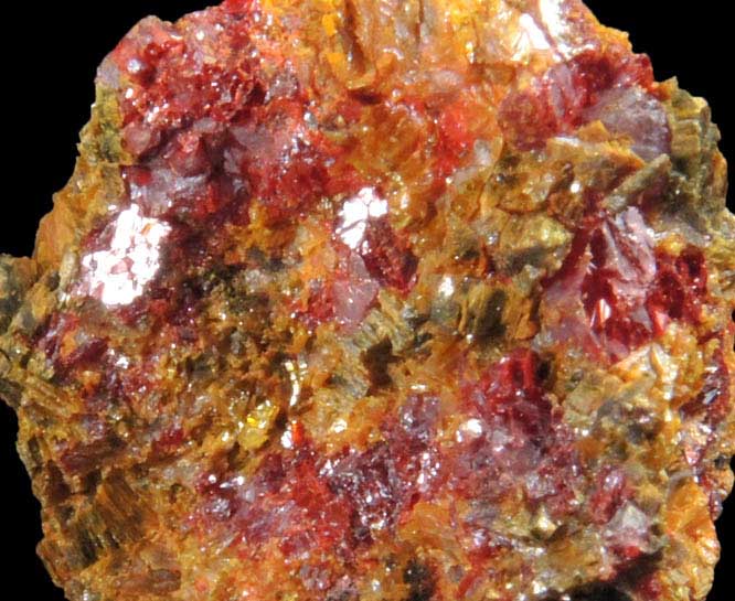 Getchellite on Orpiment from Getchell Mine, Humboldt County, Nevada (Type Locality for Getchellite)