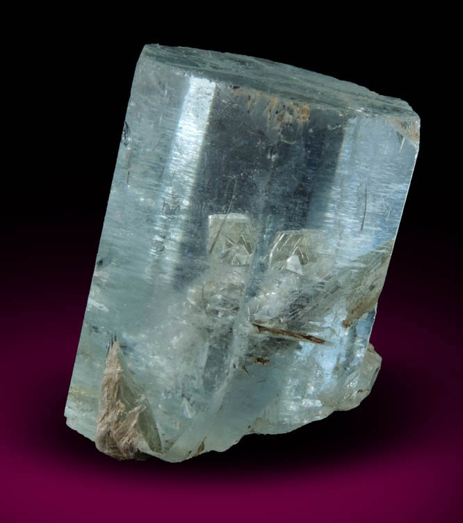 Beryl var. Aquamarine with Muscovite inclusions from Chumar Bakhoor, Nagar, Gilgit-Baltistan, Pakistan