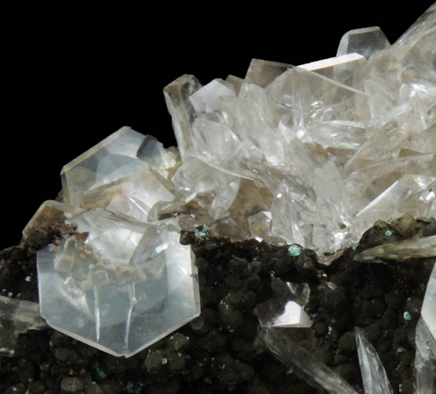 Calcite on Limonite with Rosasite from Mina Ojuela, Mapimi, Durango, Mexico