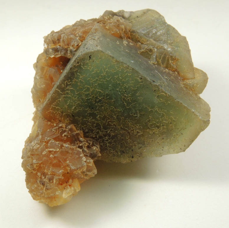 Fluorite (zoned crystals) with Quartz from Middle Mountain, Carroll County, New Hampshire