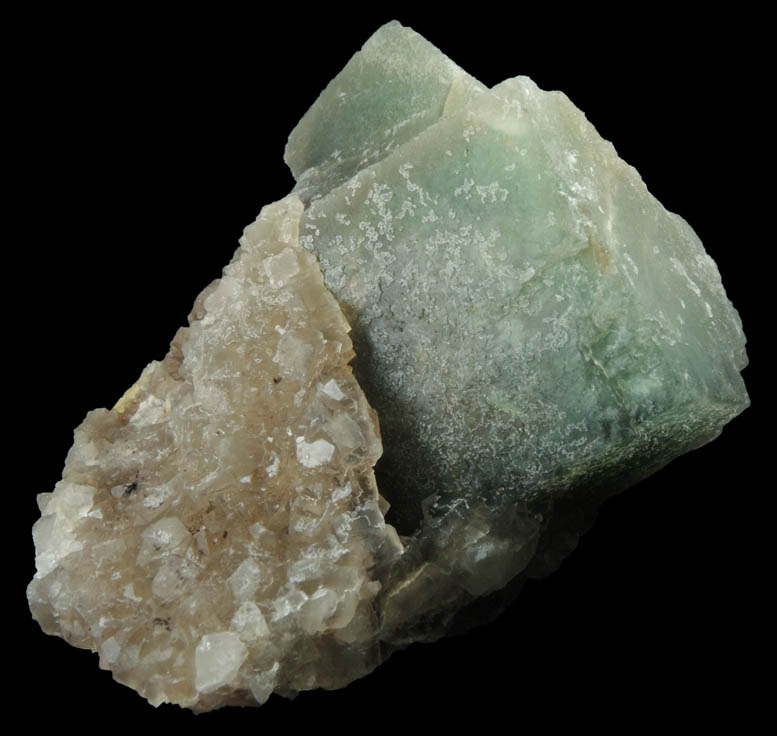 Fluorite with Quartz from Middle Mountain, Carroll County, New Hampshire