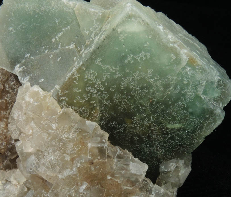 Fluorite with Quartz from Middle Mountain, Carroll County, New Hampshire