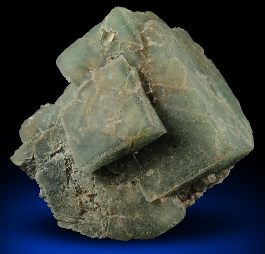 Fluorite (exhibiting multiple generation zoning) from Middle Mountain, Carroll County, New Hampshire