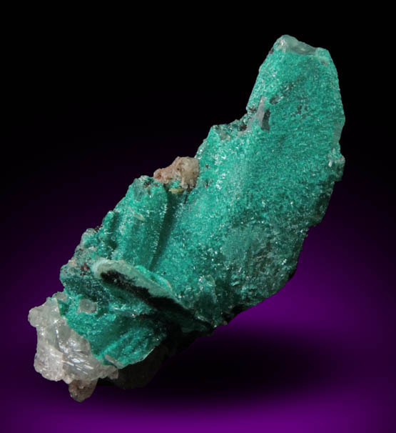 Dioptase over Cerussite from Mammoth-St. Anthony Mine, Tiger District, Pinal County, Arizona