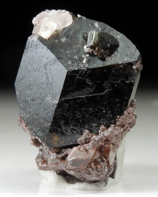 Uvite Tourmaline with Magnesite from Brumado District, Serra das guas, Bahia, Brazil