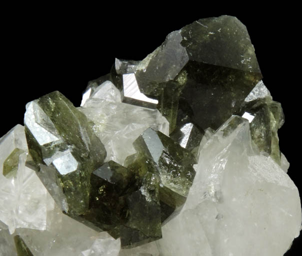 Uvite Tourmaline on Magnesite from Brumado District, Serra das guas, Bahia, Brazil