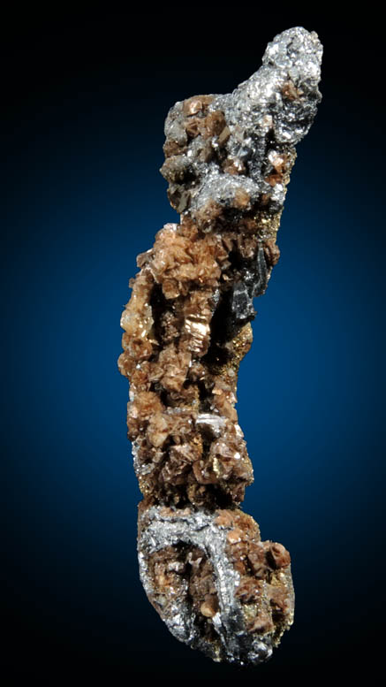 Acanthite, Chalcopyrite, Siderite from Guanajuato, Mexico