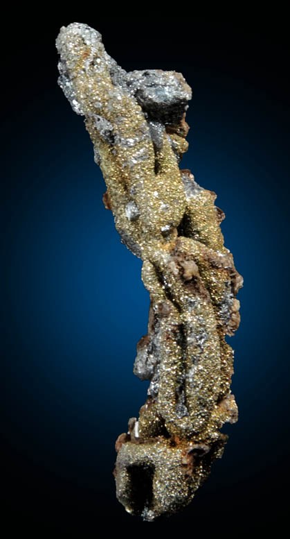 Acanthite, Chalcopyrite, Siderite from Guanajuato, Mexico