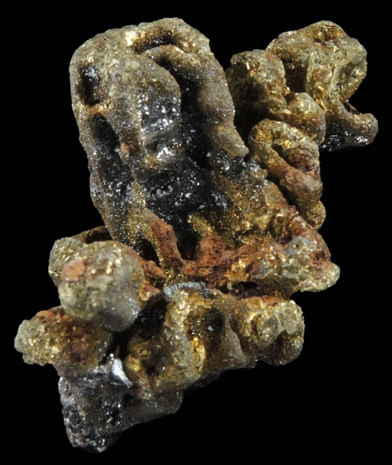 Acanthite, Chalcopyrite, Siderite from Guanajuato, Mexico