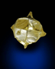 Diamond (0.40 carat fancy intense-yellow cavernous crystal) from Mbuji-Mayi (Miba), 300 km east of Tshikapa, Democratic Republic of the Congo