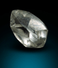Diamond (1.40 carat cuttable slightly-yellow elongated crystal) from Lunda Norte, Angola