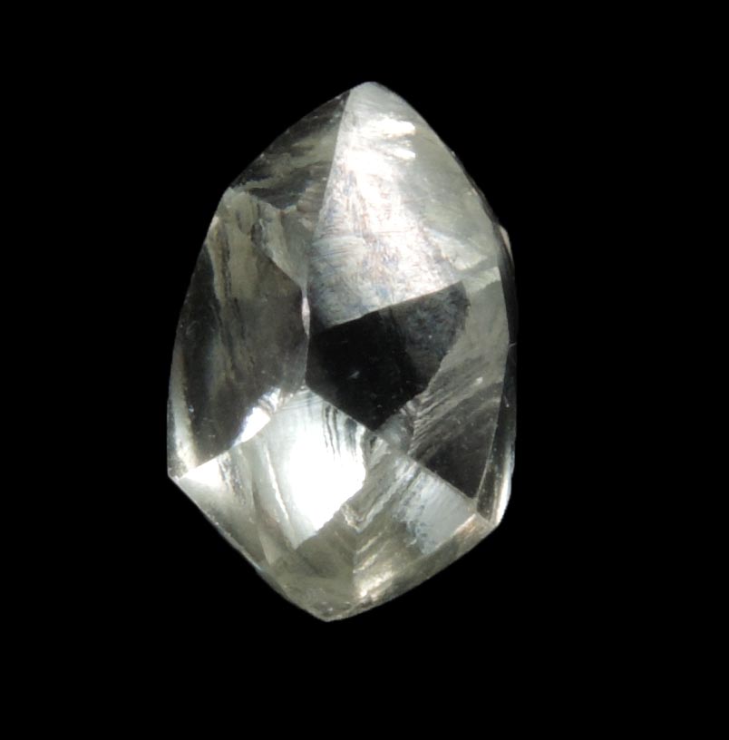 Diamond (1.40 carat cuttable slightly-yellow elongated crystal) from Lunda Norte, Angola