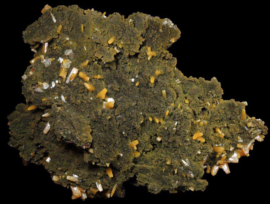 Wulfenite on Mottramite from Mina Ojuela, Level 35, Mapimi, Durango, Mexico