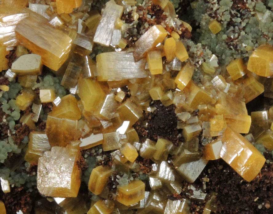 Wulfenite with Mimetite from Mina Ojuela, San Juan Poniente Vein, Level 6, Mapimi, Durango, Mexico