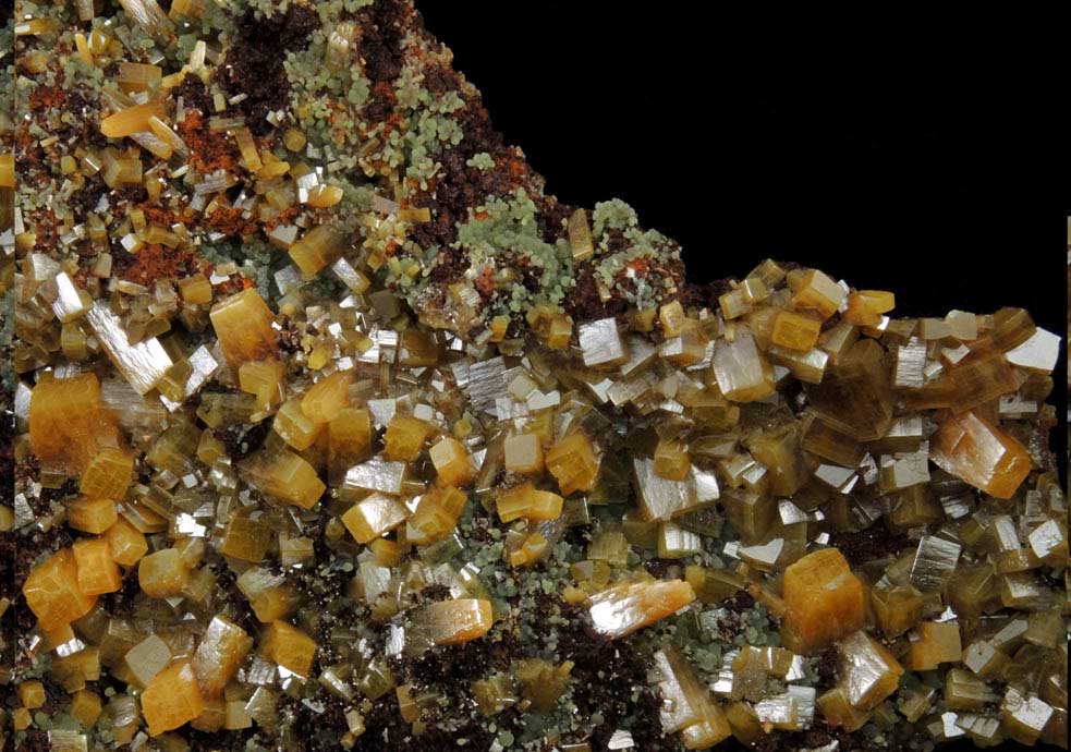 Wulfenite with Mimetite from Mina Ojuela, San Juan Poniente Vein, Level 6, Mapimi, Durango, Mexico