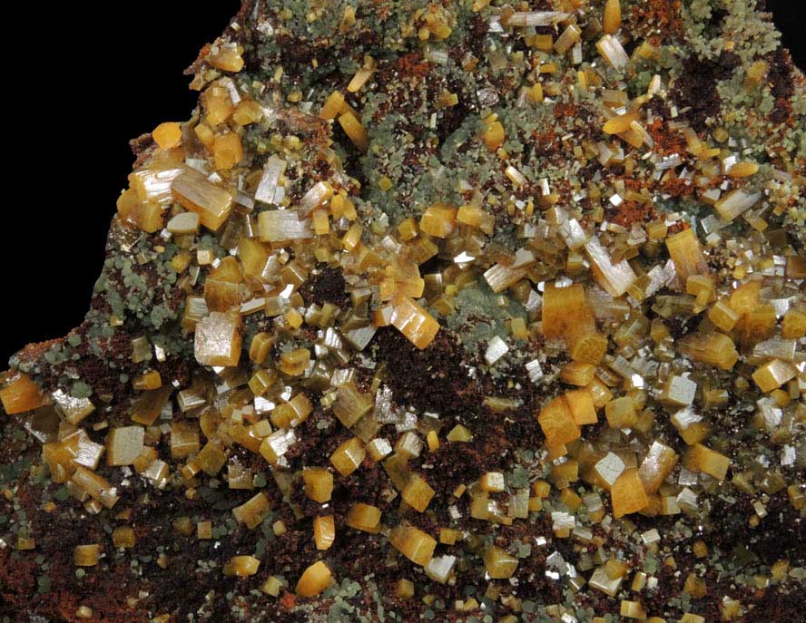 Wulfenite with Mimetite from Mina Ojuela, San Juan Poniente Vein, Level 6, Mapimi, Durango, Mexico