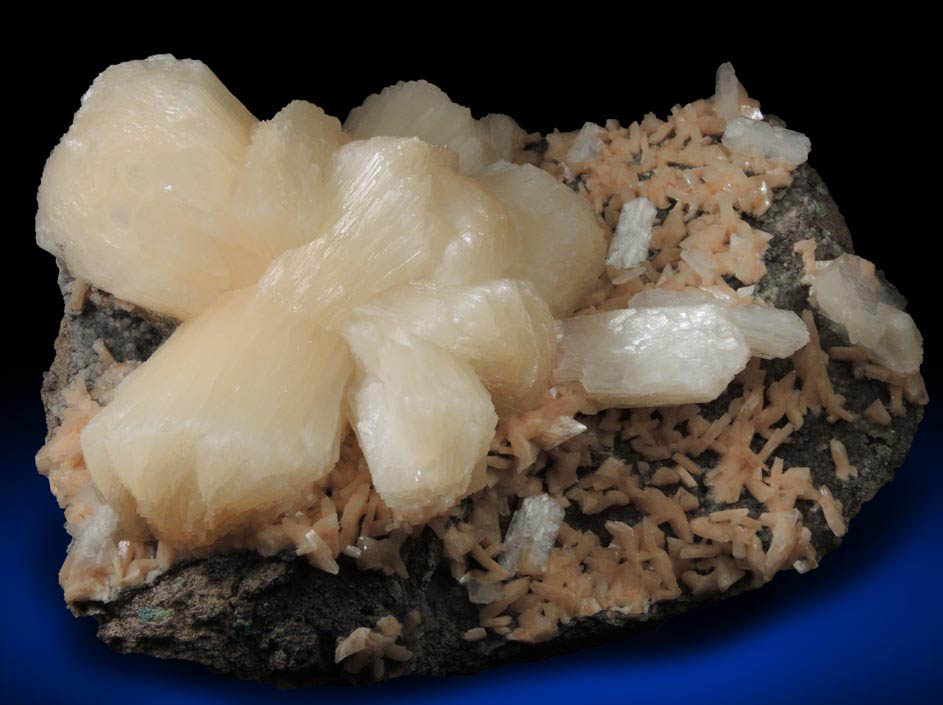 Stilbite on Heulandite from Nashik District, Maharashtra, India