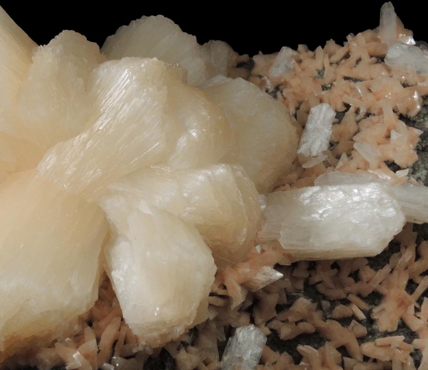 Stilbite on Heulandite from Nashik District, Maharashtra, India