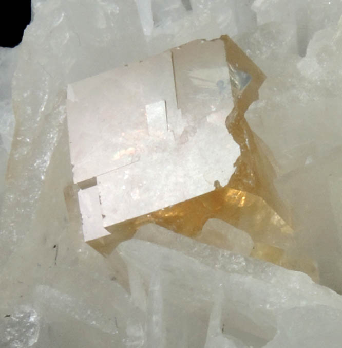 Fluorite on Celestine from White Rock Quarry, Clay Center, Ottawa County, Ohio